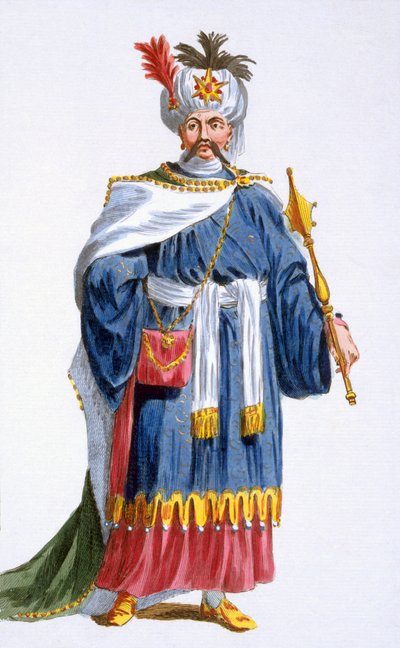 Japanese Emperor Kaogun, 1780 by Pierre Duflos